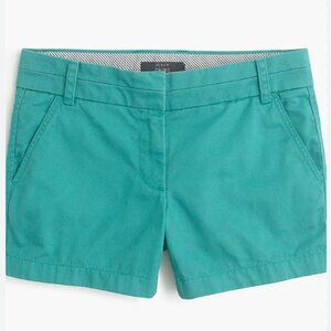 EUC J.Crew Chino Shorts in Turquoise 2in Inseam *sz 4*